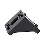 Special Die-Cast Black Bracket For European Standard Aluminum Profiles With Groove Width of 8 mm