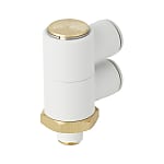 One-Touch Fitting KQ2 Series Double Universal Male Elbow KQ2VD (Sealant, No Sealant)