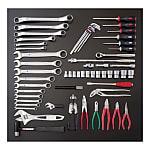 Tool set TSS450 (red, silver, black)