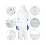 [ใหม่!] ชุดป้องกันสารเคมี ชนิดเต็มตัว PPE ระดับ 3