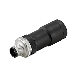 Rundsteckverbinder (feldkonfektionierbar) , Stift, gerade, Schraubanschluss, M12, 0.14 mm², 0.5 mm², Polzahl: 5, Schirmanschluss: Nein 9457540000