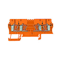 Durchgangs-Reihenklemme, Zugfederanschluss, 2.5 mm², 800 V, 24 A 1636810000