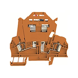 Sicherungs-Reihenklemme, Zugfederanschluss, Sicherungselement, mit LED, für steckbare Querverbindung, einseitig offen, Zugfederanschluss 1082370000