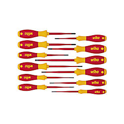Wiha Schraubendreher Set SoftFinish® electric slimFix gemischt 12-tlg.
