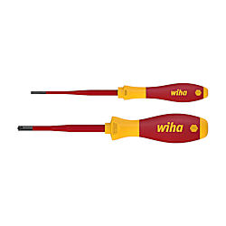 Wiha Schraubendreher Set SoftFinish® electric slimFix Schlitz, PlusMinus/Pozidriv 2-tlg.