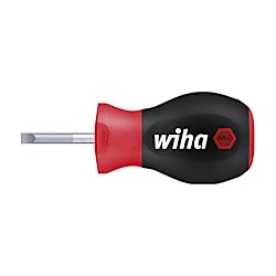 Wiha Schraubendreher SoftFinish® Schlitz mit kurzer Rundklinge 26964