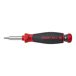 Wiha Schraubendreher mit Bit Magazin PocketMax® magnetisch gemischt mit 8 Bits, 1/4"