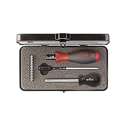 Wiha Drehmoment-Schraubendreher Set TorqueVario®-S 0,8-5,0 Nm TORX®, TORX PLUS® 14-tlg. variabel einstellbare Drehmomentbegrenzung inkl. Box (34614)