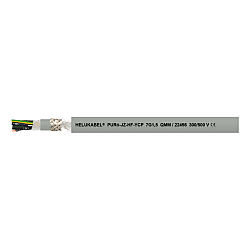 Câble pour chaîne porte-câbles PUR, TMPU blindé résistant aux UV PURÖ JZ HF YCP 22402/1000