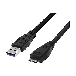Cavo USB 3.0 maschio A / maschio Micro B - nero 4224-0.5M