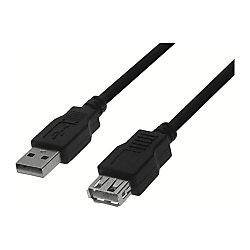 Cavo di prolunga USB maschio A / femmina A - nero 4140-1.8M
