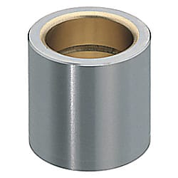Sliding guide bushes with collar for stripper plates / oil grooves / h4 / insert sleeve / steel-copper