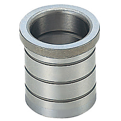 Sliding guide bushes with collar for stripper plates / oil grooves / insertion sleeve / steel