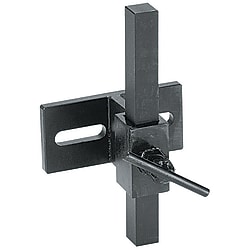 Skid brackets with slide adjustment function / unidirectional adjustable / rectangular / round hole