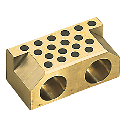 Slide guides / forced return / guide blocks / 1 sliding surface / copper alloy / solid lubricant