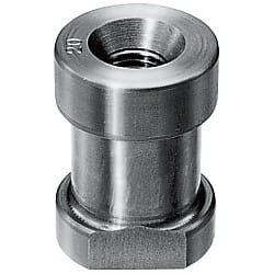 Threaded bushes for casting in / flange flattened on one side / internal thread / heat-treatable steel 