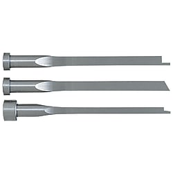 Precision flat ejector pins / head shape selectable / HSS / machined end / dimensions configurable