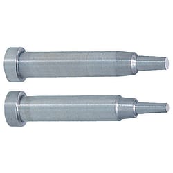 Contour core pins / cylindrical / HSS, tool steel / L 0.01mm / double stepped / conical point shape selectable