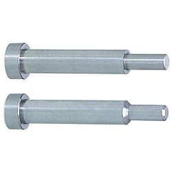 Contour core pins / cylindrical / HSS, tool steel / D, L 0.01mm / stepped / face shape selectable