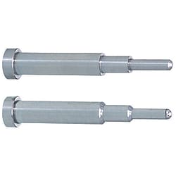Contour core pins / cylindrical / HSS, tool steel / L 0.01mm / double stepped / face form selectable