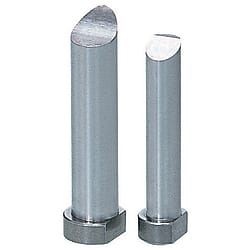 Perni centrali / cilindrici / con testa / HSS, acciaio per utensili / d 0,01 mm / forma della faccia configurabile