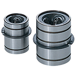 Ejector guide bushes / linear bearing design / material selectable / spacer sleeve and circlip available separately EGBS16