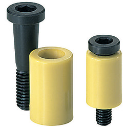 Separating fasteners for mould halves / conical / friction locking