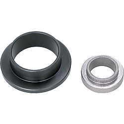 Spacer washers / flange / steel, stainless steel / treatment selectable / 45-55 HRC