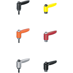 Miniature Clamp Levers / Threaded CLDFC4-7-R