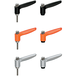 Push Button Clamp Levers CLDMP6-32-B