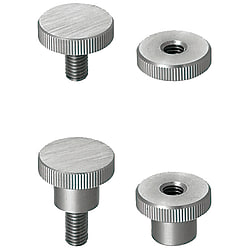 Boutons moletés - Petit diamètre similaire DIN 464 / similaire DIN 466 / similaire DIN 467 NKBC8-25-28