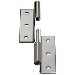 Plug-in hinges / joint raised / stainless steel / cloth polished / MISUMI