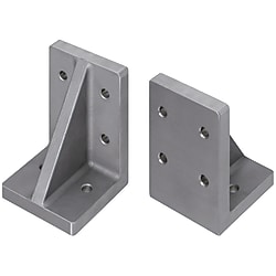 Angle brackets / unmachined, through bore, parallel pin bore / aluminium AIKD100-50