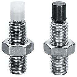 stopper bolts / hexagon socket / regular thread / 10.9 / PUR, POM Protective cap, front / steel, stainless steel / galvanised / A90 SPUS4-20