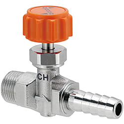 Needle Valve / PT Male and Barb Type / Stainless Steel NSBHR93