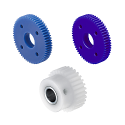 Spur gears / plastic / contact angle 20 degrees