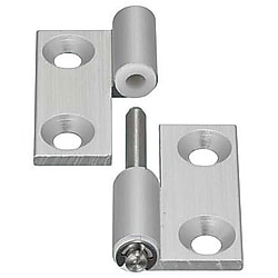 Flach-Steckscharniere / HHPNL / Aluminium extrudiert / Kegelsenkungen / demontierbar / POM-Buchse