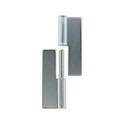 Flat plug-in hinges / non-perforated / weldable / rolled / steel / chromated (III-valent) / MISUMI HHSMR50