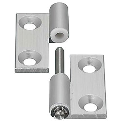Flach-Steckscharniere für Konstruktionsprofile / HHPNL / Aluminium extrudiert / Kegelsenkung / demontierbar / POM-Buchse
