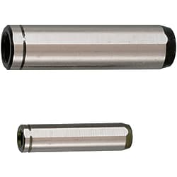 Zylinderstifte / MSTG, MSTSG / Stahl, rostfreier Stahl / beidseitig gefast / Entlüftungsfläche / Innegewinde / g6 MSTSG6-20