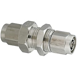 Couplings for Tubes / Nut and Sleeve Integrated / Panel Mount