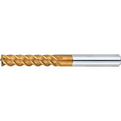 TSC series carbide multi-functional square end mill, 4-flute, 45° spiral / long model