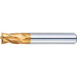 TSC series carbide square end mill, 4-flute / 1.5D Flute Length (stub) model TSC-EM4B4