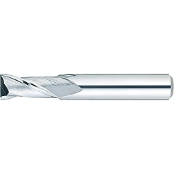 Carbide square end mill, 2-flute / 2D Flute Length (short) model SEC-EM2S2.42