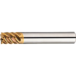 TSC series carbide high-helical end mill (for shrink fit holder / cutting edge deflection accuracy of 5μm or Less). Multi-flute, 53° spiral / stub model TSC-SHP-PSXB3