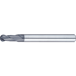 XAC series carbide ball end mill, 2-flute / short model XAC-BEM2S4