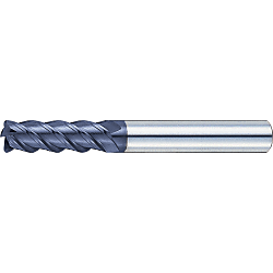 XAL series carbide radius end mill, 4-flute, 45° torsion / regular model XAL-CR-HEM4R8-R1