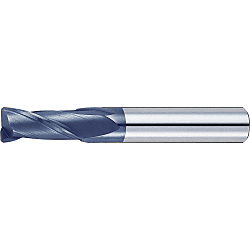 XAL series carbide radius end mill, 2-flute / short model XAL-CR-EM2S5-R0.3