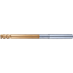 TSC series carbide radius end mill, 4-flute, 45° spiral / long shank, short model TSC-CR-LS-HEM4S6-R0.5