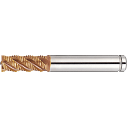 AS Coated Powdered High-Speed Steel Roughing End Mill, 45° Spiral / Short, Center Cut ASPM-HRFPS16